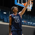Valley native and incoming freshman Cameron Holmes shoots at practice in Vilnius. (Arizona Athletics)