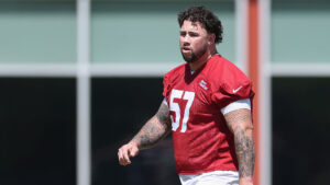 Cardinals’ Chase Bisontis carted off with left knee injury vs. Raiders