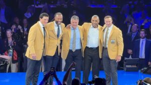 Larry Fitzgerald gets his forever threads in touching gold jacket dinner, moves closer to Hall of Fame immortalization