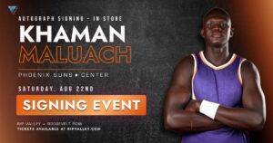 Khaman Maluach autograph signing