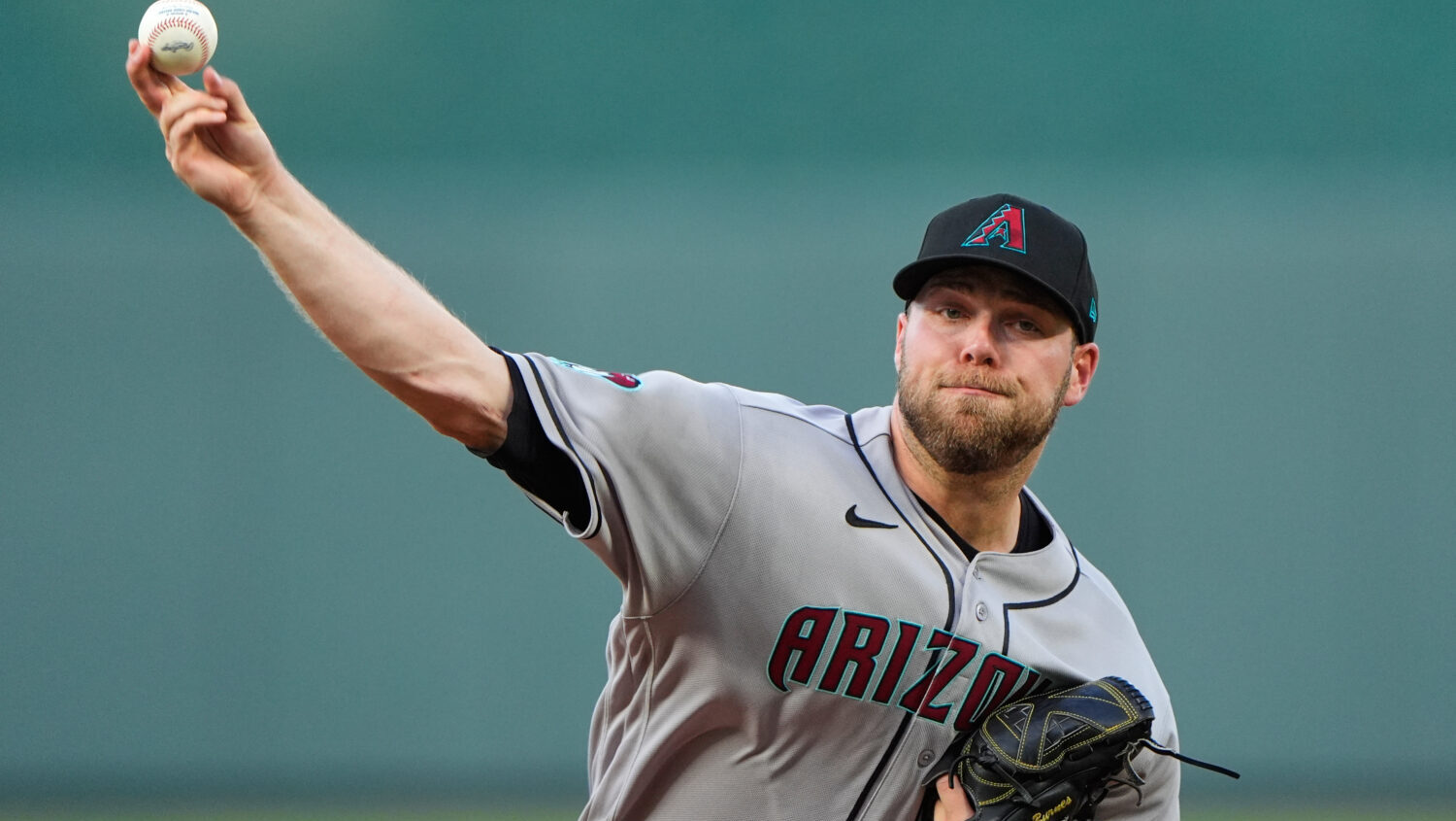 Arizona Diamondbacks starting pitcher Corbin Burnes...