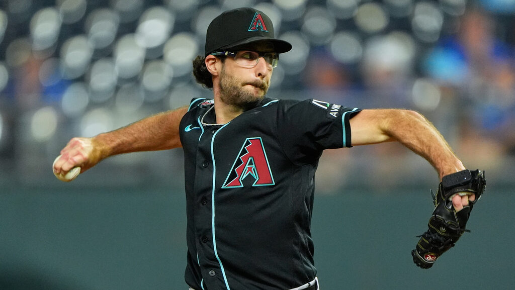 Arizona Diamondbacks starting pitcher Zac Gallen...