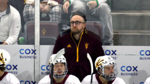 ASU hockey coach says he is ‘right guy’ for job in 1st interview after Matthew Mayich collapsed