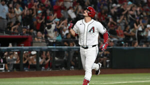 Nolan Arenado leaves D-backs game due to thumb injury