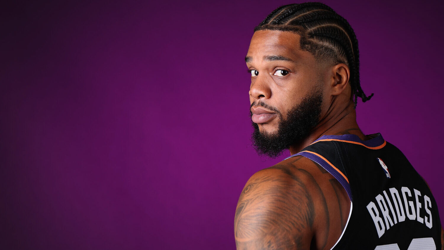 Miles Bridges #22 of the Phoenix Suns poses for a portrait during NBA media day on September 28, 20...
