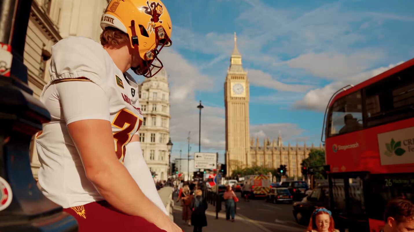 Arizona State uniforms for Union Jack Classic...