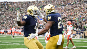 The Fighting Irish has a new meaning for Jeremiyah Love and Jadarian Price this week