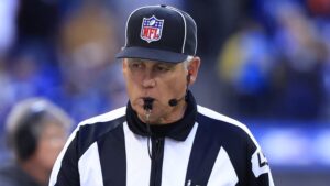 Mike LaFleur gives suspended NFL ref ‘a little bit of grace’ after interaction with Trey McBride