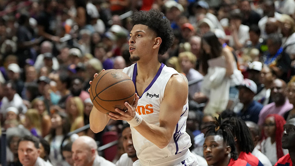 Koby Brea #14 of the Phoenix Suns...