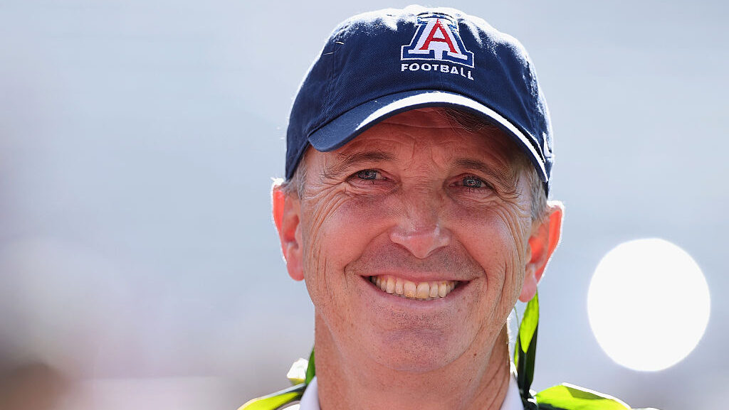 Head coach Brent Brennan of the Arizona Wildcats....