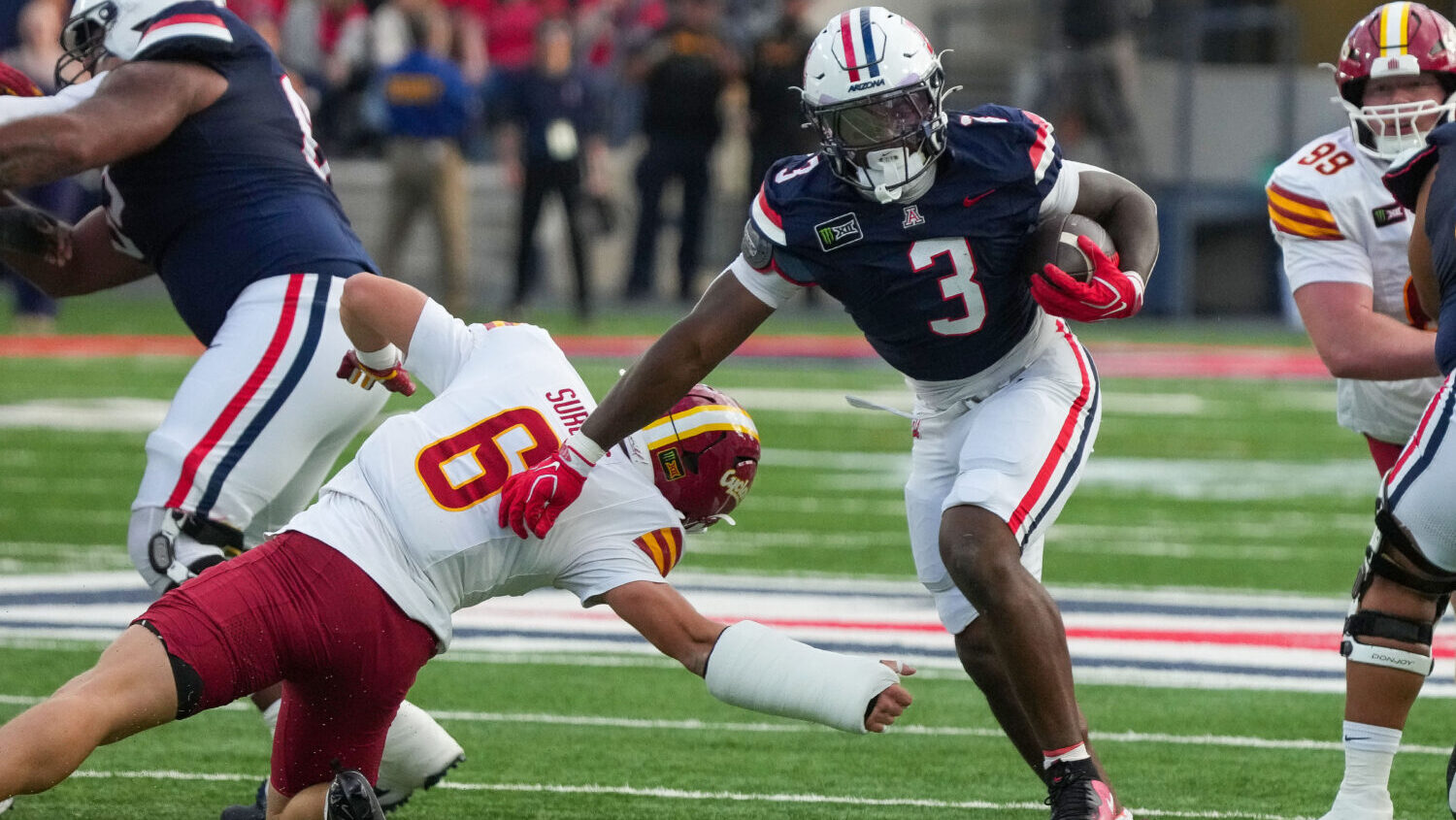 Noah Fifita threw for 308 yards and two touchdowns, Isaiah Mizell scored on a 71-yard catch on the ...
