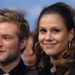 March 8: Contestants Blake Lewis, left, and Haley Scarnato, right, are interviewed at an "American Idol" celebration in West Hollywood, Calif. (Associated Press)