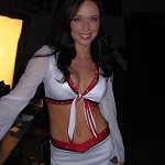 The Sports 620 KTAR "It's All Here" Girls photo shoot. Kathy, a Cardinals cheerleader.