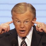 Joe Gibbs, former coach of the Washington Redskins, makes a point in his address at the Republican National Convention in St. Paul, Minn., Thursday, Sept. 4, 2008. (AP Photo/Ron Edmonds)