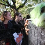 Oliver, a Maltese dressed as Oscar the Grouch, takes part in the 18th annual Tompkins Square Halloween Dog Parade canine costume contest Sunday Oct. 26, 2008 in New York. (AP Photo/Tina Fineberg)