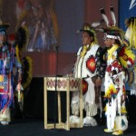 Indian dancers perform at the Arizona Biltmore Tuesday night. (Pamela Hughes/KTAR)