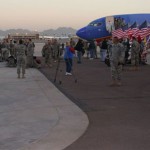 Arizona National Guard soldiers from the 996th Area Support Medical Company arrived home Friday, Nov. 22, after serving a year in Iraq. (Jim Cross/KTAR)