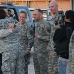 Arizona National Guard troops from the 996th Area Support Medical Company returned home Friday, Nov. 22, after serving a year in Iraq. (Jim Cross/KTAR)