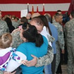 Arizona National Guard soldiers from the 996th Area Support Medical Company arrived home Friday, Nov. 22, after serving a year in Iraq. (Jim Cross/KTAR)