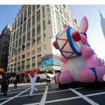 The Energizer Bunny surprised the crowds at the Macy's Thanksgiving Day Parade when he continued past the end of the parade down 34th street. The escape marks the beginning of his 20th birthday celebration and brings the first Bunny commercial to life. (Feature Photo Service)
