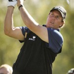 Phil Mickelson hits from the fourth tee during the FBR Open golf tournament Thursday, Jan. 29, 2009 in Scottsdale, Ariz. (AP Photo/Matt York)
