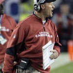 Arizona Cardinals head coach Ken Whisenhunt yells from the sidelines during the third quarter of the NFL Super Bowl XLIII football game against the Pittsburgh Steelers, Sunday, Feb. 1, 2009, in Tampa, Fla. (AP Photo/John Bazemore)