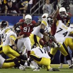 Pittsburgh Steelers kicker Jeff Reed (3) kicks field goal in third quarter of the NFL Super Bowl XLIII football game, Sunday, Feb. 1, 2009, in Tampa, Fla. (AP Photo/Eric Gay)