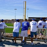 Fans take in the Chicago White Sox and Los Angeles Dodgers game at Camelback Ranch, Sunday, March 1, 2009. It was the first game held at the stadium. (Rose Clements/KTAR)