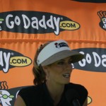 Go Daddy announces LPGA golfer Anna Rawson as their newest Go Daddy Girl, Tuesday, March 24, 2009. (Tyler Bassett/KTAR) 
