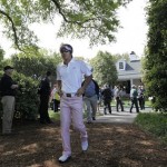 Seventeen-year-old Ryo Ishikawa of Japan arrives for his practice round at the Masters golf tournament at the Augusta National Golf Club in Augusta, Ga., Monday, April 6, 2009. (AP Photo/Rob Carr)