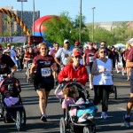 Runners starting out in the Pat Tillman race. (Rose Clements/KTAR)