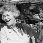 FILE - This March 13, 1978 file photo shows actress Beatrice Arthur with her dog Julie at her home in Los Angeles. Family spokesman Dan Watt says the 86-year-old Arthur died at home early Saturday, April 25, 2008. He says Arthur had cancer, but declined to give further details. (AP Photo/Wally Fong, File)