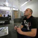 Samuel Bagdorf of San Francisco, who suffers from anxiety disorders, exhales after smoking his marijuana pipe at the San Francisco Medical Cannabis Clinic in San Francisco, Monday, Oct. 19, 2009. Pot-smoking patients or their sanctioned suppliers should not be targeted for federal prosecution in states that allow medical marijuana, prosecutors were told Monday in a new policy memo issued by the Justice Department. Under the policy spelled out in a three-page legal memo, federal prosecutors are being told it is not a good use of their time to arrest people who use or provide medical marijuana in strict compliance with state law. (AP Photo/Eric Risberg)