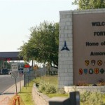 An entrance to Fort Hood Army Base in Fort 
Hood, Texas, near Killeen remains in lock-down 
following a mass shooting on Thursday, Nov. 5, 
2009. (AP Photo/Jack Plunkett)