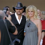 Tim McGraw, left, and his wife Faith Hill arrive at the 42nd Annual Academy of Country Music Awards on Tuesday, May 15, 2007, in Las Vegas. (AP Photo/Jae C. Hong)