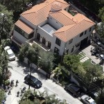 An aerial view of Paris Hilton's home in Los Angeles is shown Thursday, June 7, 2007. (AP Photo/Chris Carlson)