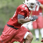 Arizona Cardinals' strong safety Adrian Wilson works on special teams drills during football practice at Cardinals' training camp Wednesday. AP Photo/Matt York