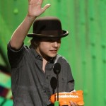 Dylan Sprouse accepts the favorite TV actor award at Nickelodeon's 23rd Annual Kids' Choice Awards on Saturday, March 27, 2010, in Los Angeles. (AP Photo/Matt Sayles)