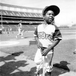 In this June 27, 1979 file photo, television actor Gary Coleman poses in a Padre baseball uniform during the making of the movie, "The Kid from Left Field," in San Diego, Calif. Coleman, the child star of the smash 1970s TV sitcom "Diff'rent Strokes" whose later career was marred by medical and legal problems, died Friday after suffering a brain hemorrhage. He was 42. (AP Photo/Lenny Ignelzi, file)