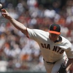 San Francisco Giants' Todd Wellemeyer works against the Arizona Diamondbacks during the first inning of a baseball game Sunday, May 30, 2010, in San Francisco. (AP Photo/Ben Margot)