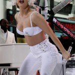 Lady Gaga performs on the NBC "Today" television program in New York Friday, July 9, 2010. (AP Photo/Richard Drew)