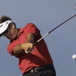 Kenny Perry hits a drive on the fourth hole during the first round of the PGA Championship golf tournament Thursday, Aug. 12, 2010, at Whistling Straits in Haven, Wis. (AP Photo/Eric Gay)