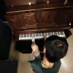 In this Aug. 26, 2010 photo, pianist Liu Wei plays the piano with his toes during his practice session in Shanghai. The 23-year-old, whose arms were amputated after a childhood accident, plays the piano with his toes. Liu was thrust into the limelight earlier this month when he performed on "China's Got Talent," the Chinese version of the TV show that helped make Britain's Susan Boyle a singing star. (AP Photo/Eugene Hoshiko)
