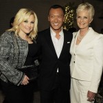 Columnist and author Meghan McCain, left, and her mother Cindy pose with ELLE magazine creative director Joe Zee at the ELLE and Express "25 at 25" event in West Hollywood, Calif., Thursday, Oct. 7, 2010. (AP Photo/Chris Pizzello)