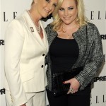 Author and columnist Meghan McCain, right, poses with her mother Cindy as they arrive at the ELLE and Express "25 at 25" event in West Hollywood, Calif., Thursday, Oct. 7, 2010. (AP Photo/Chris Pizzello)