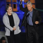 Jon Landau, left, and James Cameron accept the award for 3D Top 3, for Avatar, at the Scream Awards on Saturday Oct. 16, 2010, in Los Angeles. (AP Photo/Chris Pizzello)
