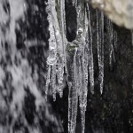 Icicles are pictured in Gelsenkirchen, western Germany, Monday, Nov. 29, 2010. Winter arrives all over Germany with heavy snowfall and ice. (AP Photo/Martin Meissner)	