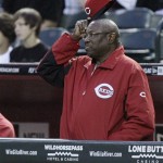 Cincinnati Reds manager Dusty Baker looks on from the dugout during the first inning of a baseball game against the Arizona Diamondbacks Friday, April 8, 2011, in Phoenix. (AP Photo/Paul Connors)