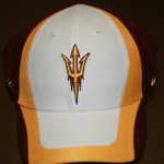 A new Arizona State hat with the pitchfork logo, Tuesday, April 12, 2011 in Tempe, Ariz. (Tyler Bassett/ArizonaSports.com)