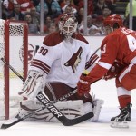 Ilya Bryzgalov was an excellent goaltender, 
unless it was the playoffs and the opponent was 
the Detroit Red Wings. Given another shot to 
lead the Coyotes to the second round of the 
postseason, Bryz allowed 17 goals in the four-
game sweep. His attitude and contract demands 
led to him being traded to Philadelphia.